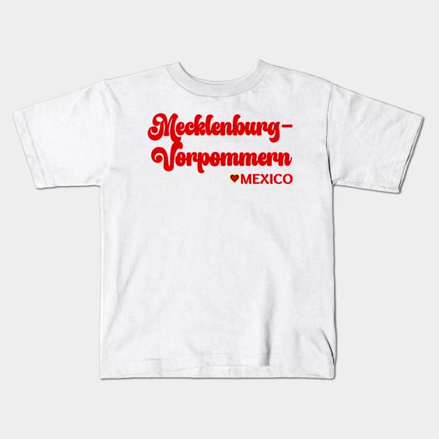 Mecklenburg-Vorpommern: I love Germany  Deutschland Kids T-Shirt by teezeedy